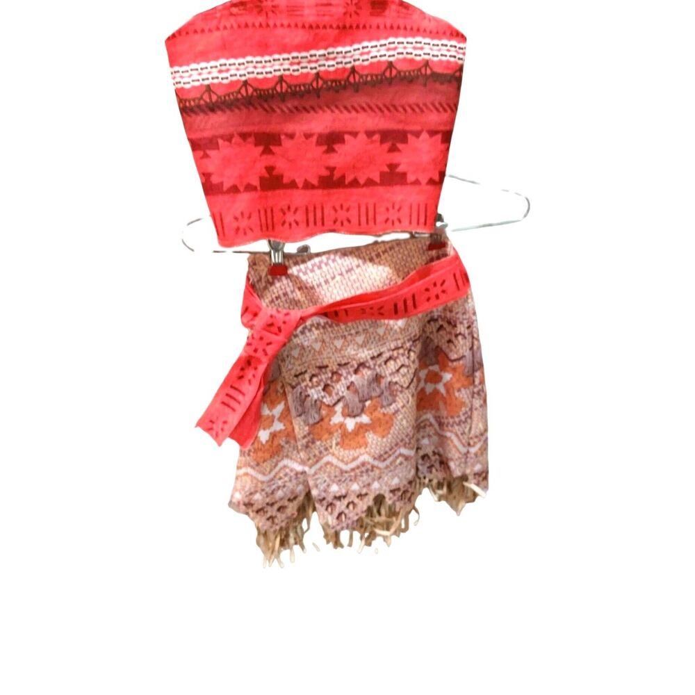 Disney MOANA  Adventure Outfit Play Costume Headband Fits 4-6X